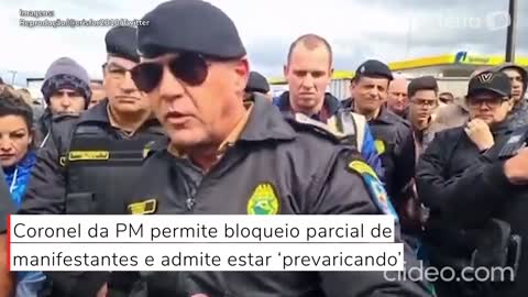 Coronel da PM-PR permite bloqueio parcial de manifestantes e admite estar ‘prevaricando’