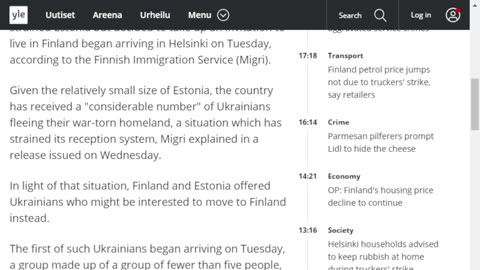 First Ukrainians from reception service-strained Estonia arrive in Finland