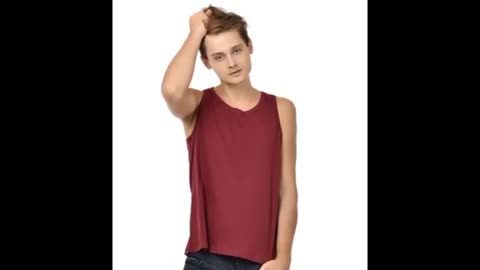 Black Colour Tank Vest for Men