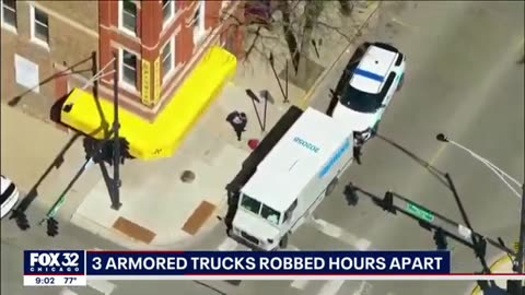 Mostly peaceful armored trucks were robbed today. Chicago