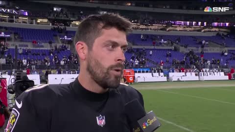 Justin Tucker legendary interview after UNREAL performance(1)