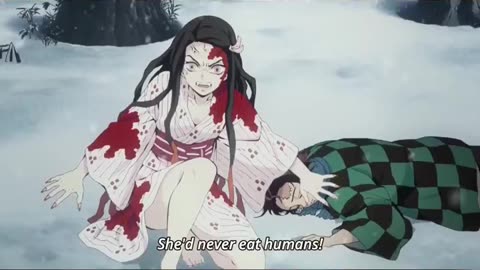 Demon Slayer- Nezuko saves Tanjiro😮 -- Demon Slayer best moments -- Anime Brief