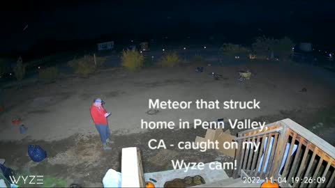 Catching the Meteorite that Potentially Hit a House on Security Camera