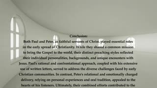 A Comparative Analysis of Paul and Peter's Preaching Styles: A Christian Perspective