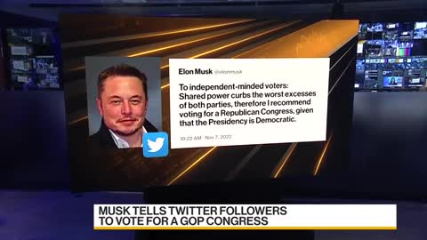 Elon Musk Tells Twitter Followers To Vote for a GOP Congress
