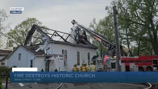 Fire causes severe damage to church in Elma