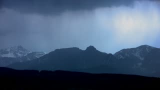 Mountainous Thunderstorm With Music & Thunder