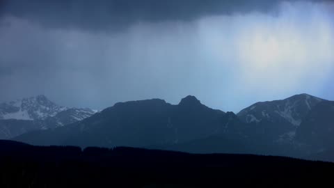 Mountainous Thunderstorm With Music & Thunder