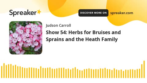 Show 54: Herbs for Bruises and Sprains and the Heath Family
