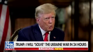 President Trump on Ukraine War: "The war has to stop now."