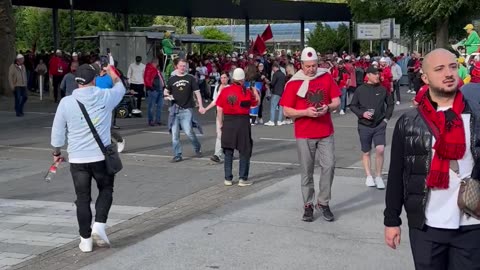 Albanian Fans Futball Euro 2024 Germany