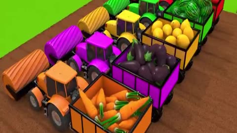 Cars for harvesting fruits and vegetables in field