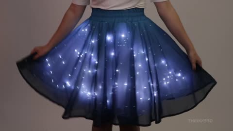 Light up the room with this glowing "Twinkling Star" skirt!