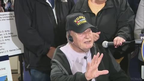 95-year-old Korean War veteran Frank Tammaro pushed out of his nursing home