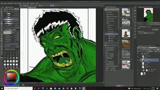 Hulk speed drawing