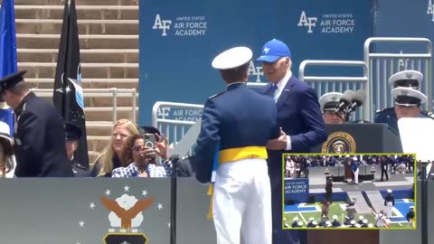 Another angle of Joe Biden’s fall on stage today. Watch the reactions.