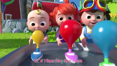 Balloon Boat Race | Nursery Rhymes & Kids Songs