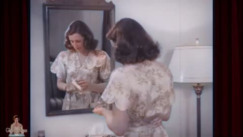 A Vintage 1940's Beauty Routine for Women 1948 [ 4K Restored Film ]