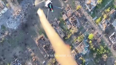 Ukrainian Drone Knocks a Russian On Out of the Sky with a Stick