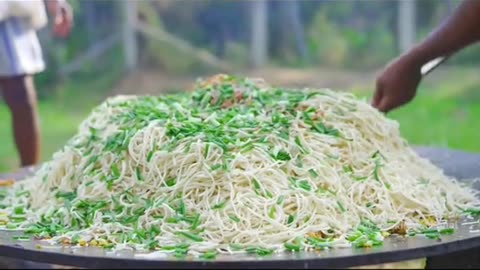 Indian Village cooking grandpa cooking noodles and donating to kids