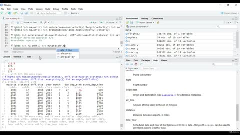 Python Full Course - Chapter 27 - 5. Adding New Variables with Mutate Function in R