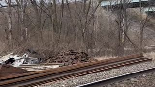Another toxic chemicals carrying train derailment from February 23, 2022 in Big Beaver, Pennsylvania