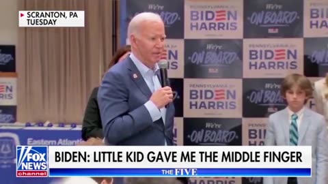 Biden: Little Kid gave me the finger