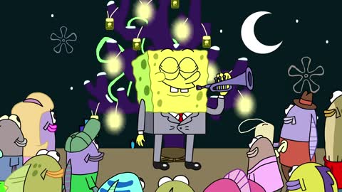 Spongebob Lawyerpants - Biodegradable Merry Christmas Lights Crowds(1)