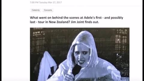 Adele was caught transforming into an eight-foot reptile in New Zealand