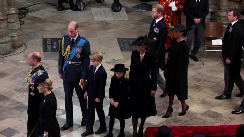 Prince George, Princess Charlotte at Queen's state funeral