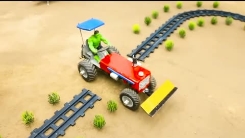 Top tractor making mini concrete road #3 | tractor | water pump | @febrifebro17