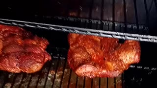 Smoked pork shoulder keto feast