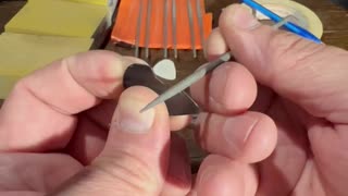 Making a custom guitar pick (2 of 3)
