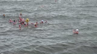 Christmas Day Swimmers Plymouth Hoe Ocean City 2015