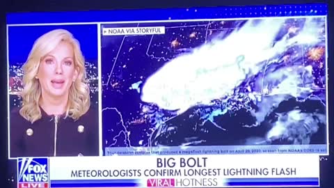 NEWS:Largest Lightning Bolt in recorded History