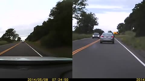 Impatient Driver Ends Up In The Ditch