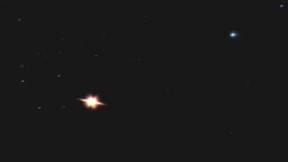 Mars and the Green Comet. (Edit)