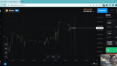 Trading Bitcoin di Olymptrade Menggunakan CandleStick Profit Ribuan Dollar