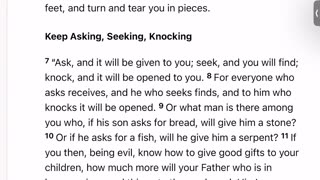 The Bible Day 8: (Proverbs 1:8-19, Matthew 6:25-7:23, Genesis 17-18:33)Nothing is Impossible For God