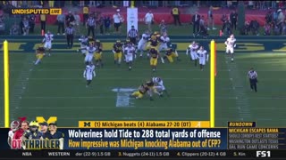 UNDISPUTED Skip Bayless reacts Michigan beat Alabama 27-20 in OT, advancing to national title