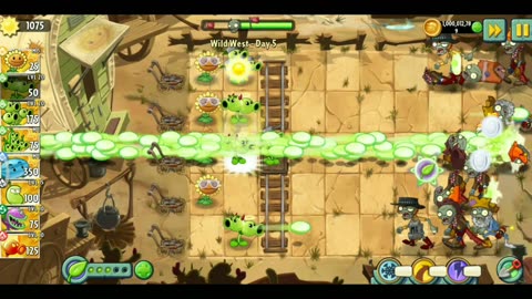 Plants vs zombie 2 mod wild west day 5