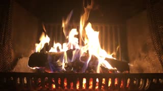 DESTRESS With The Soothing Sound of a Crackling Fire