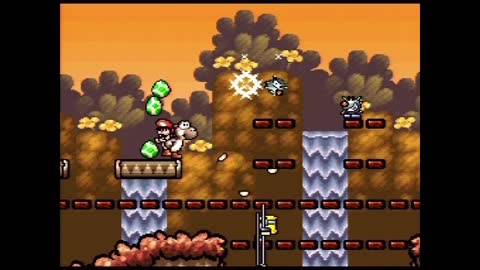 Super Mario World 2: Yoshi's Island Playthrough (Actual SNES Capture) - World 4