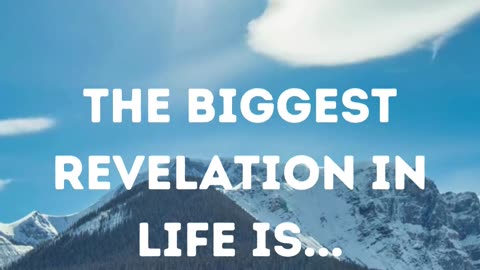 Revelation In Life is.....