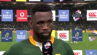 Siya Kolisi praises Ireland after defeat in Dublin