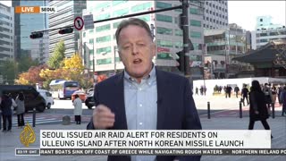 N Korea fires short-range missiles, S Korea issues air raid alert