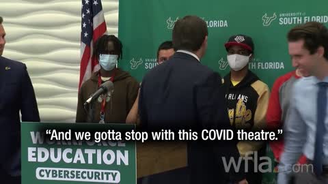 Ron Desantis tells USF kids they don’t have to wear their masks