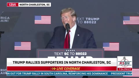 Trump Holds a Rally in North Charleston, S.C