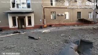 Russia shells regional HQ in Kherson central square claims Ukraine