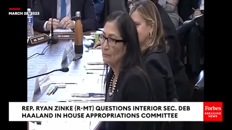 Cringe Moment When Deb Haaland Is Stumped By Basic Questions Posed By ExInterior Sec Ryan Zinke